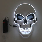 Halloween Horror Skull Mask LED Cold Light Mask LED Halloween Mask Cosplay Mask Halloween Party Decoration Luminous Skull Masks