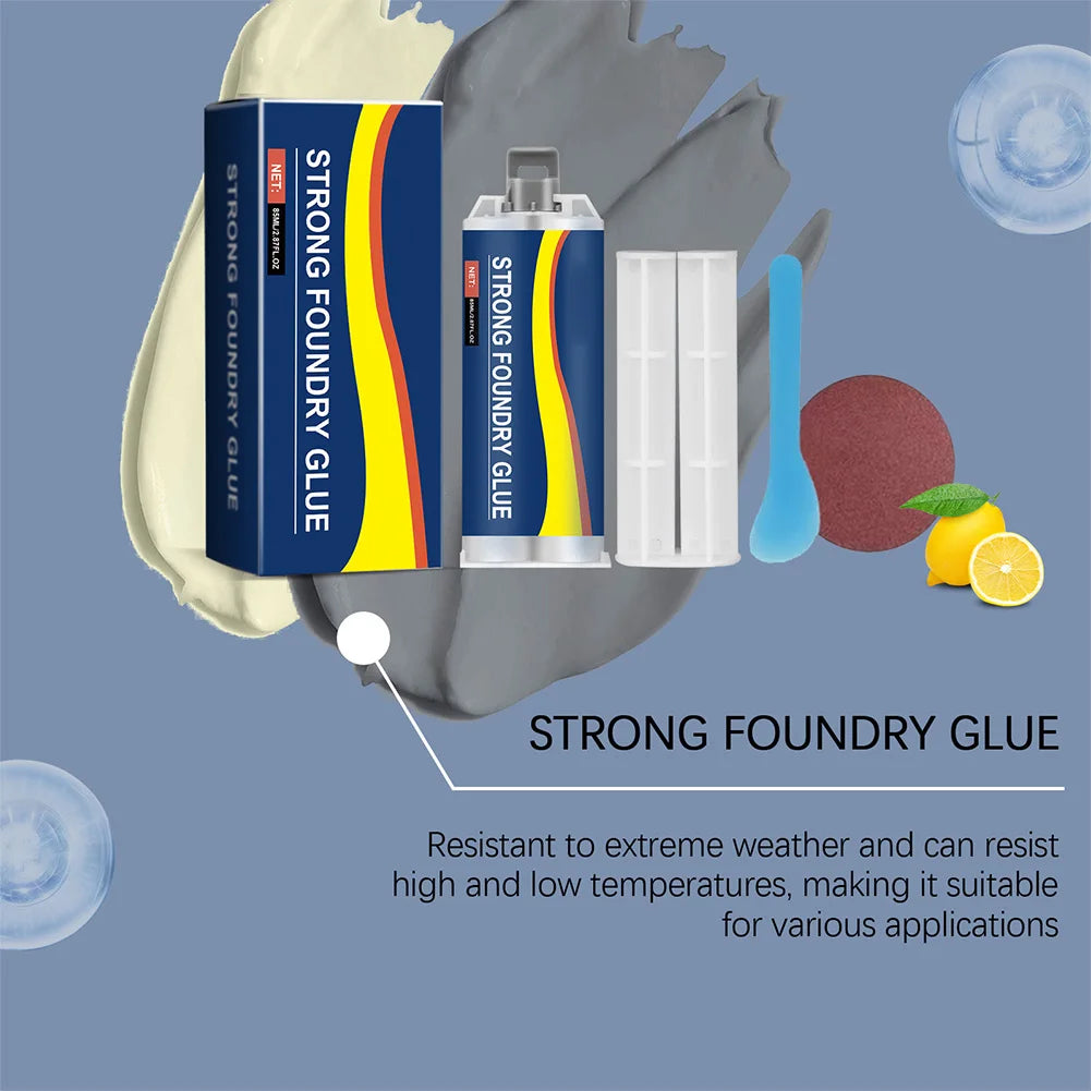 Welding Glue High Temperature Resistant Casting Repair Liquid Welding Filler Metal Repair Glue for Metal Defects and Repairs