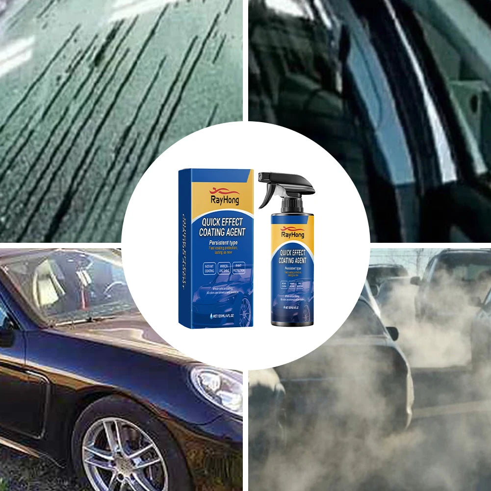 5-1PC 120ml Car Coating Hydrophobic Protection Quick-Dry Car Polishing Maintenance Spray Water Repellent Spray Car Accessories