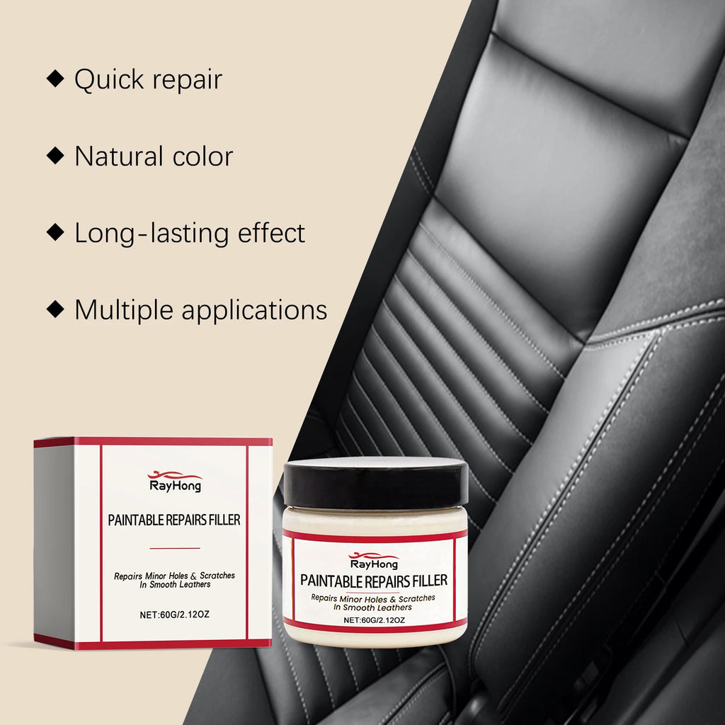 Leather Restoring Paste Natural Leather Filler Repair Compound Leather Restoration Cream For Tears Crack Burns Holes Filler