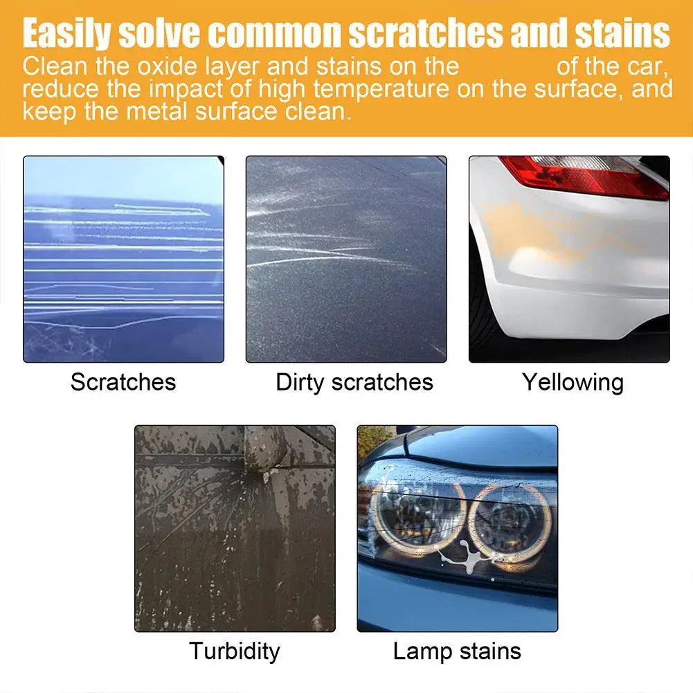 Car Scratch Repair Paste Surface Oxide Layers Stains Repairs Paint Scratches Remover Improves Automotive Gloss Restores Light