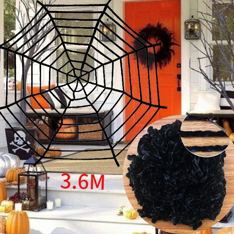 Giant Halloween Plush Black Spider