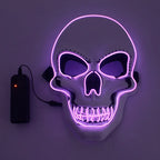 Halloween Horror Skull Mask LED Cold Light Mask LED Halloween Mask Cosplay Mask Halloween Party Decoration Luminous Skull Masks