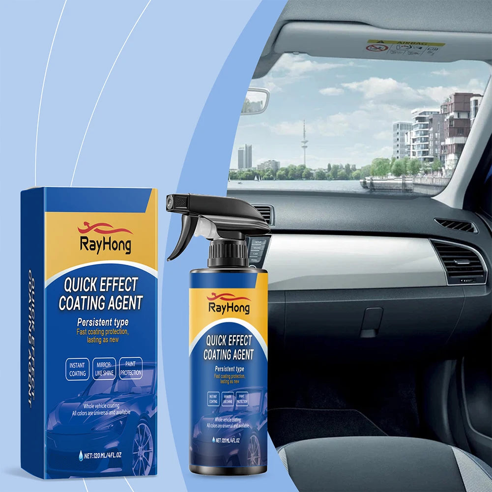 5-1PC 120ml Car Coating Hydrophobic Protection Quick-Dry Car Polishing Maintenance Spray Water Repellent Spray Car Accessories