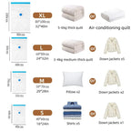 1/3/5/10PCS Vacuum Storage Bags with Valve Quilt Compression Pouch Space Saving Clothes Organizer Vacuum Bag Vacuum Sealing Bags