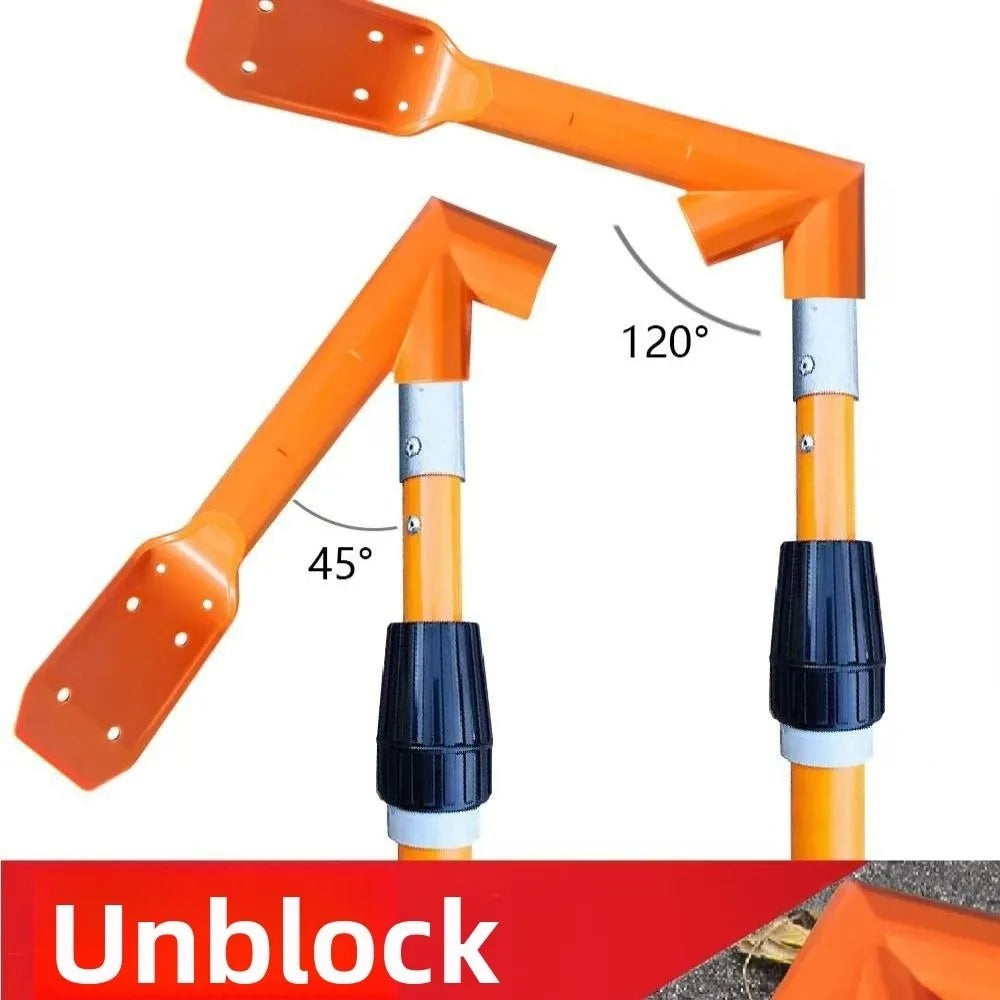 Long Handle Pipe Cleaners Tool Abrasion Resistance Thicken Gutter Cleaning Tool Easy to Use Ergonomic Drain Unclogger Street