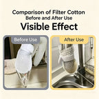 50Pcs Faucet Filter Cotton,Anti-splash Removes Sand Filters With T-strap ,Water Purification Socks For Tap Water Rust Removal