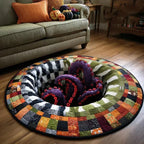 Halloween 3D Illusion Vortex Round Rug