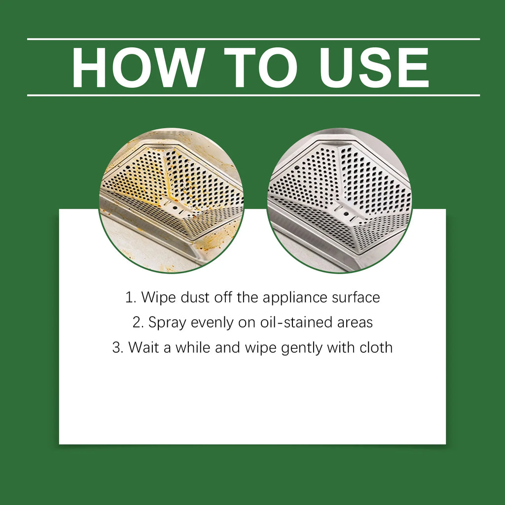 Kitchen Multifunctional Appliance Cleaner Enzyme Based Formula Mild Safe Removes Grease Dirt For Microwave Oven Fridge 100ml