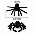 Giant Black Spider Halloween Decor