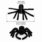 Giant Black Spider Halloween Decor