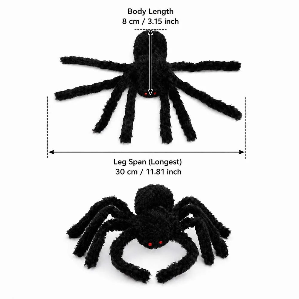 Giant Black Spider Halloween Decor