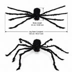 Giant Black Spider Halloween Decor