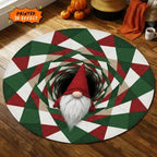 Christmas 3D Gift Illusion Round Rug