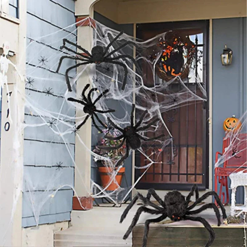 Giant Halloween Plush Black Spider