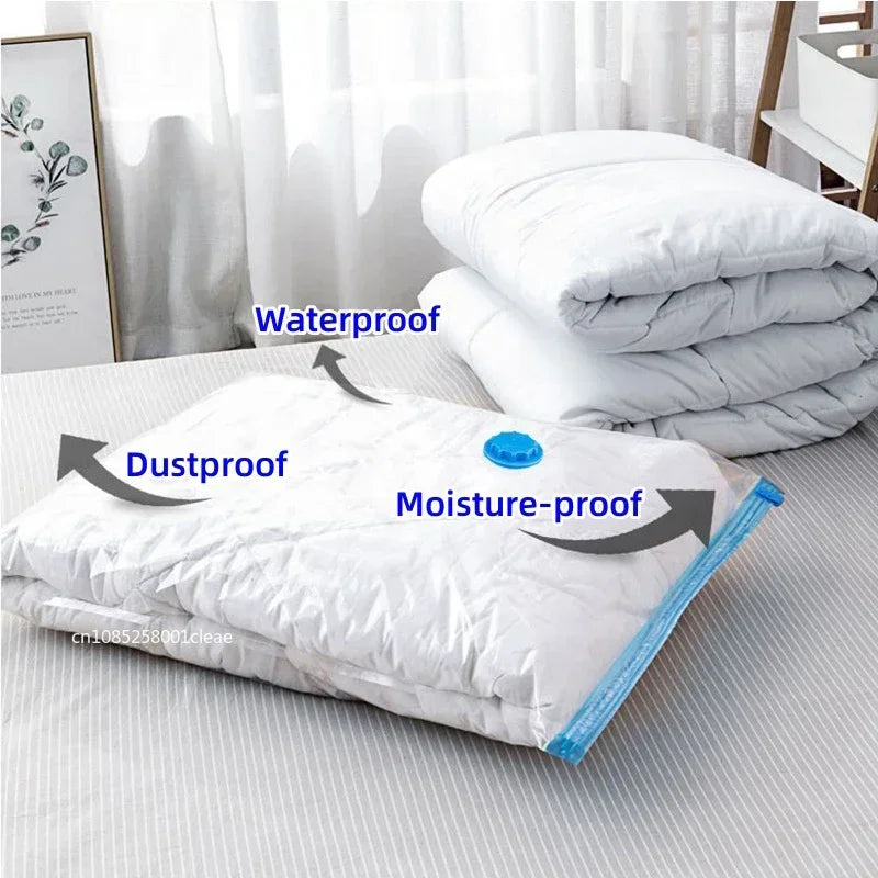 1/3/5/10PCS Vacuum Storage Bags with Valve Quilt Compression Pouch Space Saving Clothes Organizer Vacuum Bag Vacuum Sealing Bags