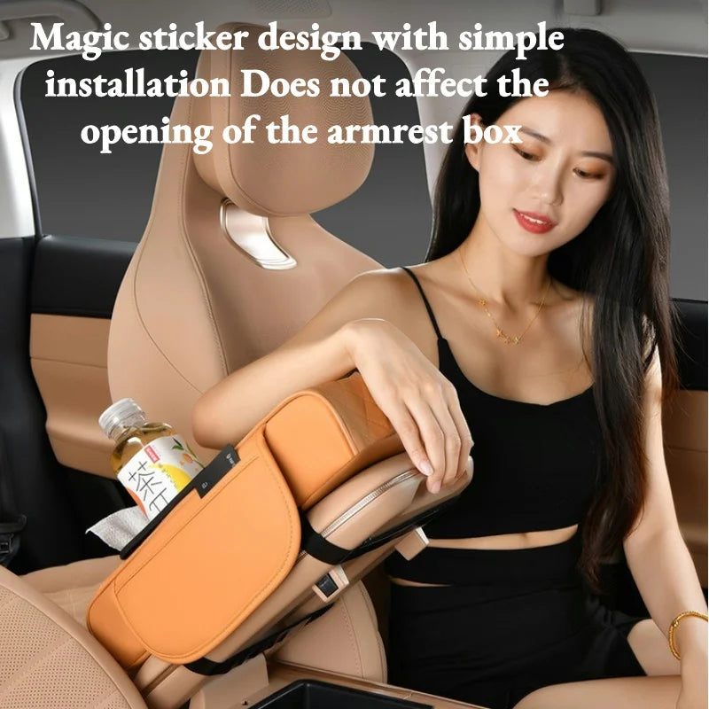Auto Center Console Armrest Cushion With 2 Cup Holder Armrest Heightening Pad Auto Amrest Pillow Cover Pad for All Seasons