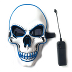 Halloween Horror Skull Mask LED Cold Light Mask LED Halloween Mask Cosplay Mask Halloween Party Decoration Luminous Skull Masks