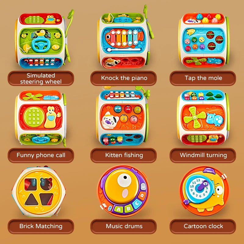 Baby Cell Phone Toy Children's Music Mobile Speaker With Sound Light Education Development Toy For 12 Months Kids Gifts