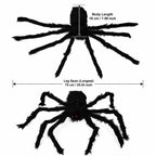 Giant Black Spider Halloween Decor