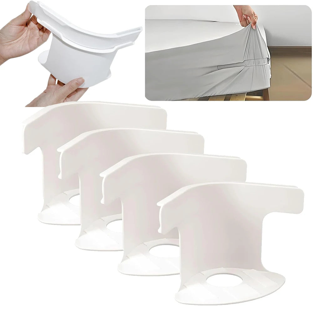 Universal Bedsheet Corner Tightener Clips Invisible Bedspread Secure Holder Non-Slip Sheet Holders Secure Bed Sheets