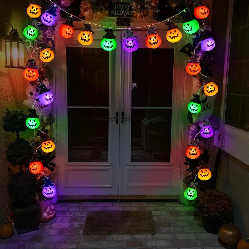 Halloween Pumpkin String Lights