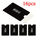 16 Pcs RFID Protection Card Sleeves - Secure Your Credit and Debit Cards- Simple Style for Everyday Use