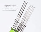 Multifunctional Scissors Stainless Steel 5 Layer Kitchen Scissors Scallion Cutter Pepper Herb Laver Spices Onion Cooking Tool