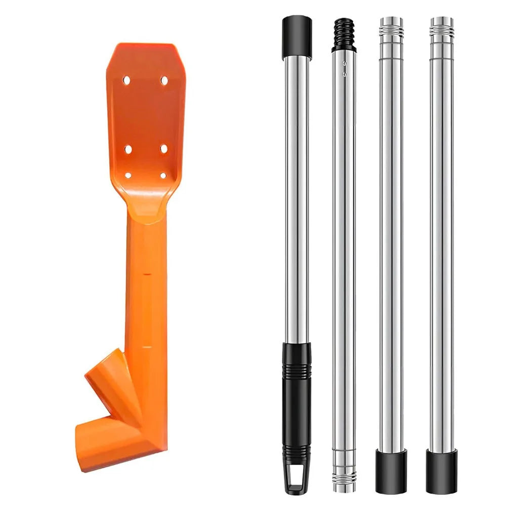Long Handle Pipe Cleaners Tool Abrasion Resistance Thicken Gutter Cleaning Tool Easy to Use Ergonomic Drain Unclogger Street