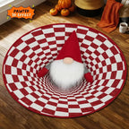 Christmas 3D Gift Illusion Round Rug
