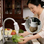 50Pcs Faucet Filter Cotton,Anti-splash Removes Sand Filters With T-strap ,Water Purification Socks For Tap Water Rust Removal