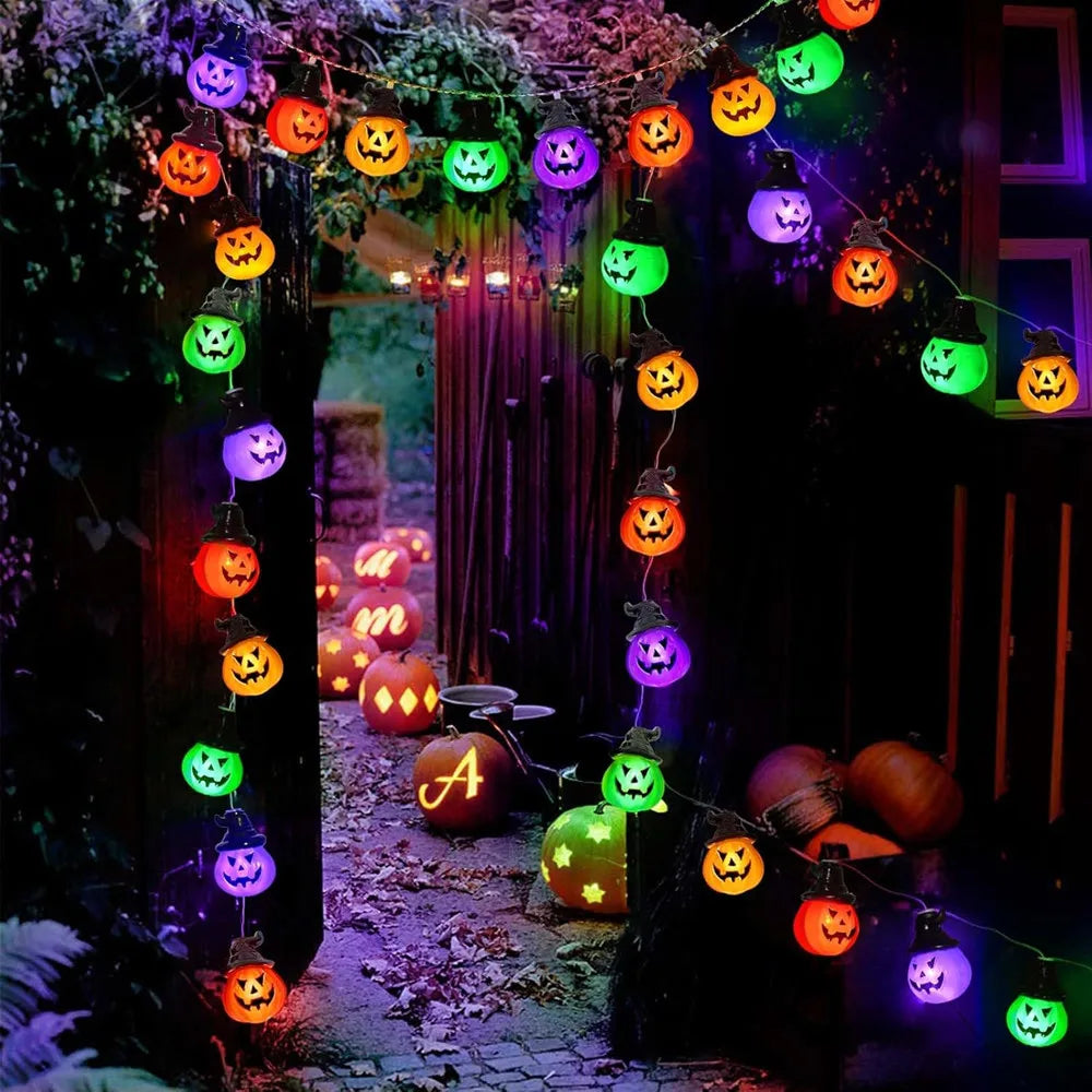 Halloween Pumpkin String Lights