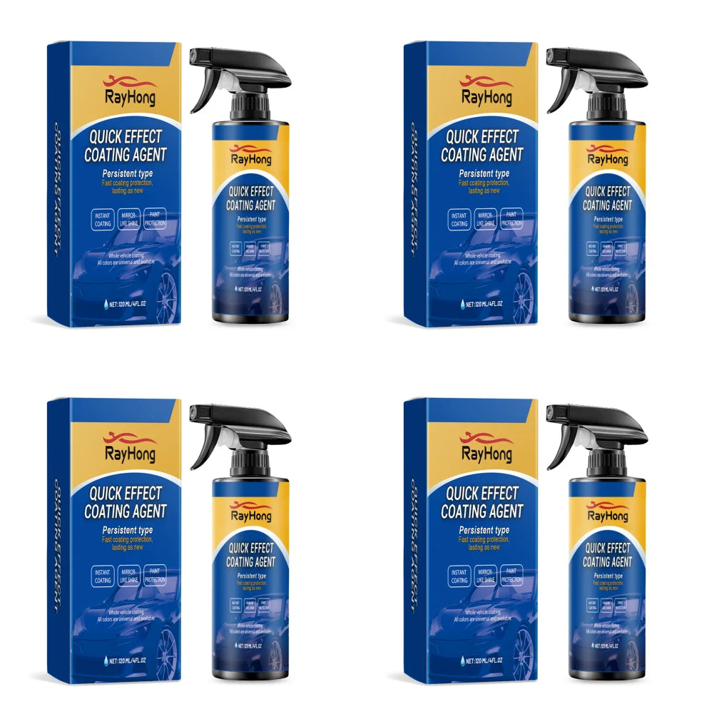 5-1PC 120ml Car Coating Hydrophobic Protection Quick-Dry Car Polishing Maintenance Spray Water Repellent Spray Car Accessories