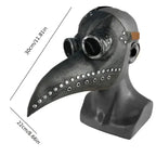 Plague Doctor Mask Cloak Dress Up Costume Halloween Trendy Spooky Play Leather Bird Beak Mask Cospaly Steampunk Photography Prop