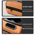 Car Armrest Box 7.5cm Thicken Height Pad Arm Rest Cushion with Pocket Tissue Cup Holder Memory Cotton Elbow Support  Height Pad