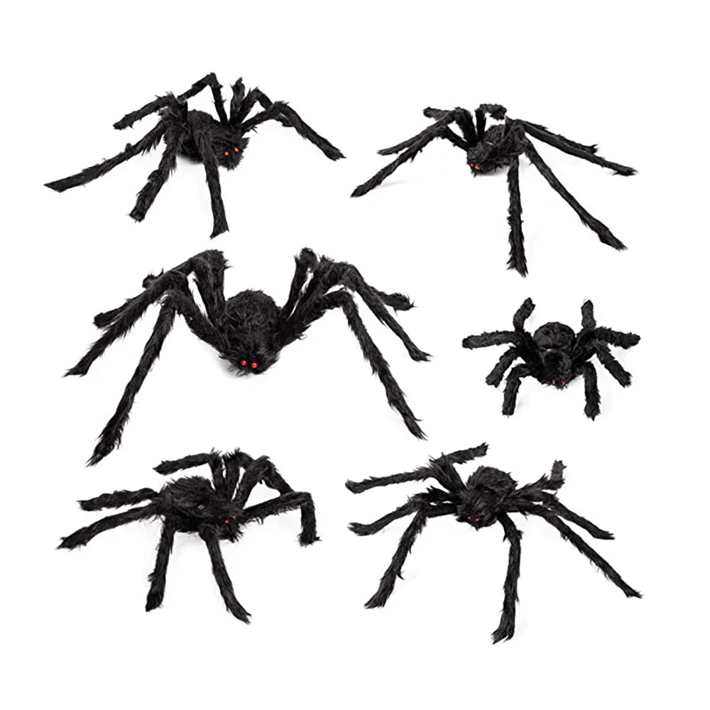 Giant Black Spider Halloween Decor