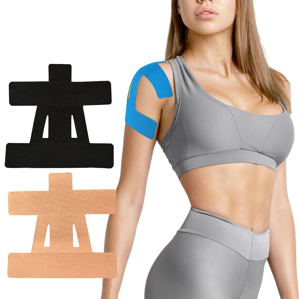 1/5/10PC Precut Kinesiology Tape for Shoulder Support & Stability,Shoulder Pain Relief Athletic Tape - Waterproof & Elastic