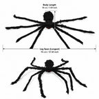 Giant Black Spider Halloween Decor