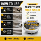 Concrete Patch Repair Adhesive Step Cracks Filler Repair Sealant High Strength Strong Bonding Permanently Bonding Cracked