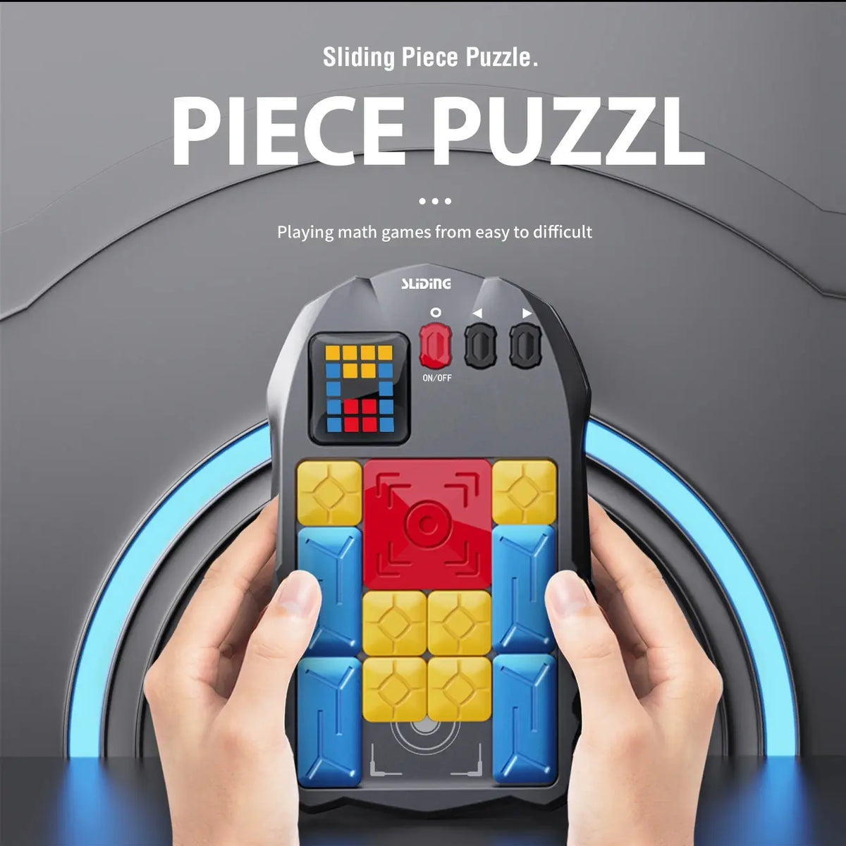 Huarong Road Magnetic Suction Block Sliding Puzzle for CHILDREN's Logical Thinking Training Brain-burning Board Game Toys