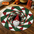 Christmas 3D Gift Illusion Round Rug