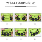 Household Portable Folding Cart Roller Shopping Bags Outdoors Food and Fruits Storage Foldable Trolley Wheel Supermarket Bag ﻿