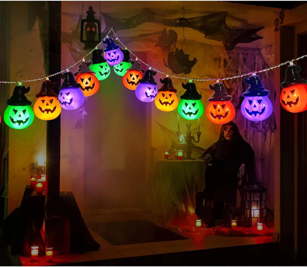Halloween Pumpkin String Lights