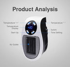 Plug In Electric Heater 500W Portable Room Heater Remote Control Mini Radiator Heating Stove Home Appliance Warmer
