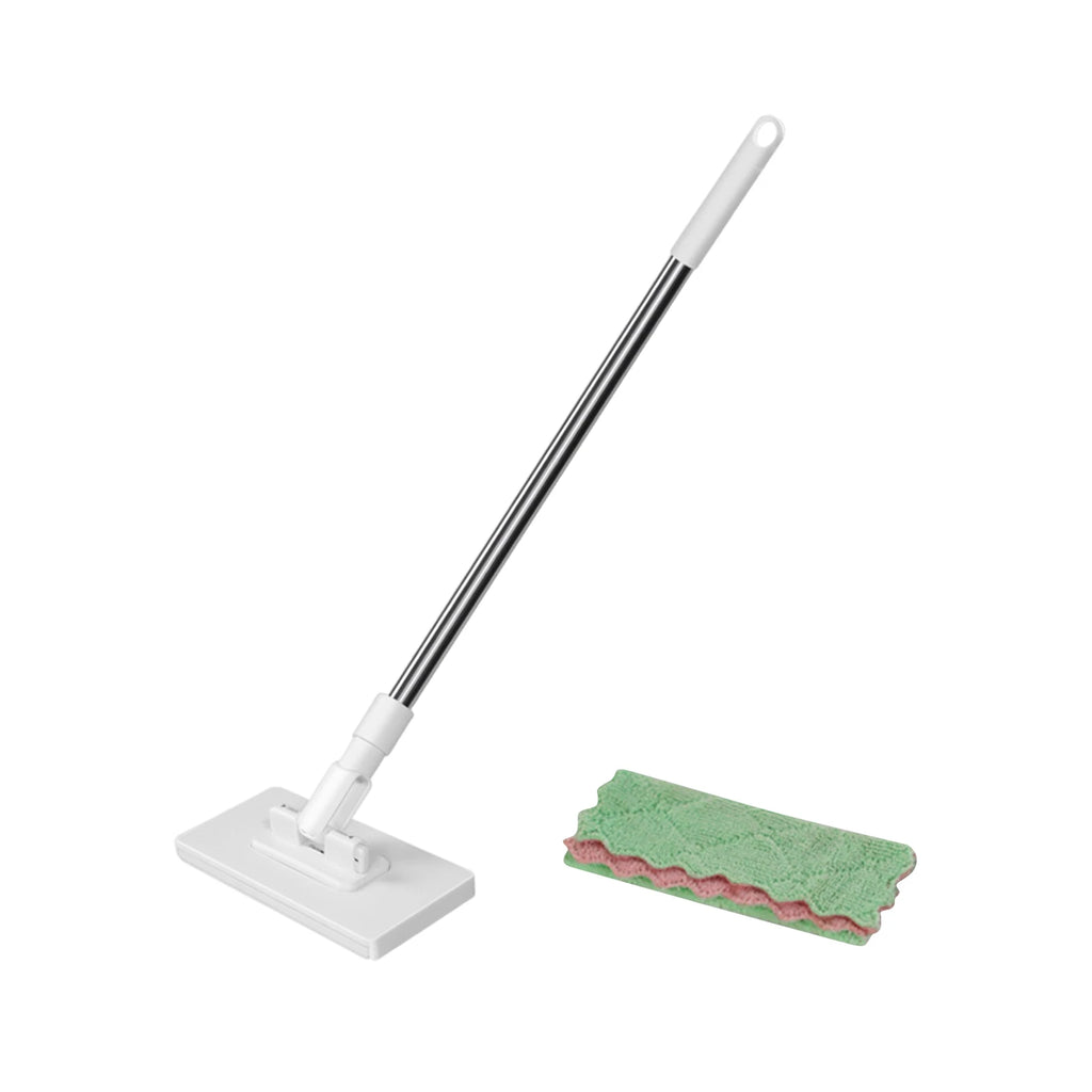 New Trendy Mop With Pressure Clamping System Multifunctional Washcloth Mop Lazy Automatic Clip Cloth Flat Dusting Cleaning Wipe