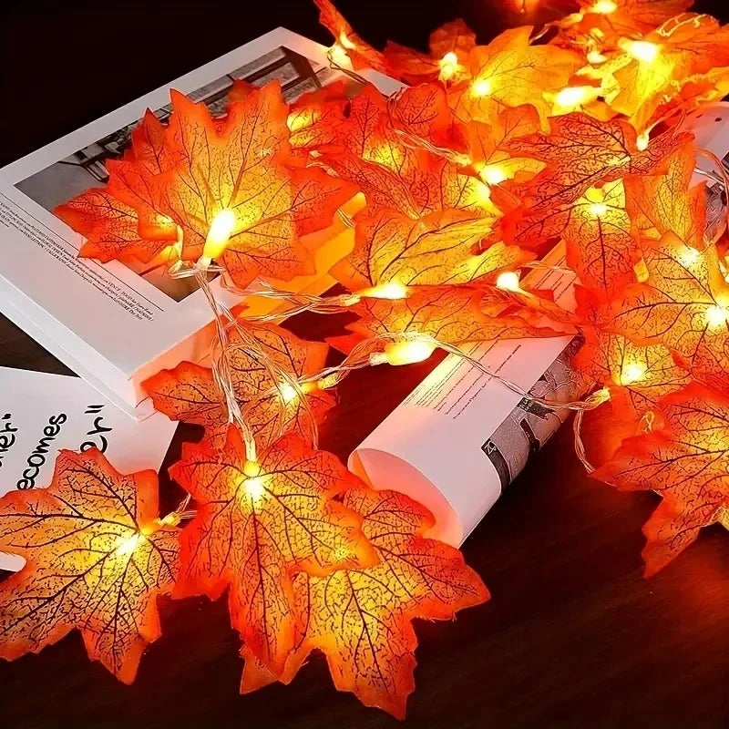 Maple Leaf String Lights
