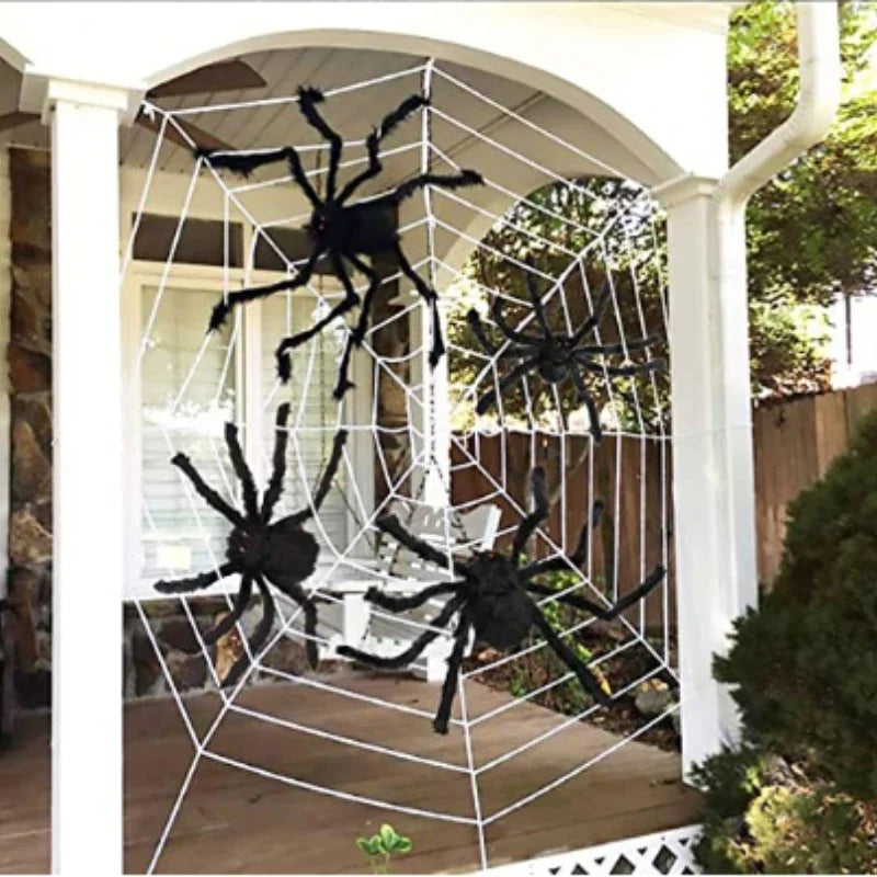 Giant Halloween Plush Black Spider