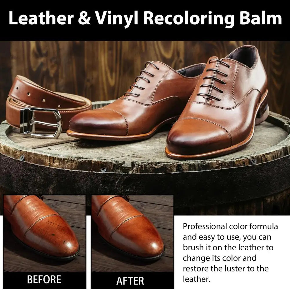 Leather Vinyl Recoloring Balm Repair Paste 4 Colors Black Brown Gray Leather Scratch Fade Crack Restorer DIY Repair Kit